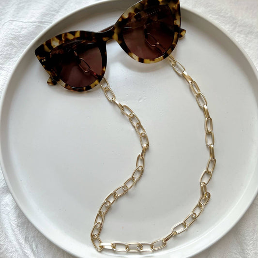 Glasses Chain - gold links