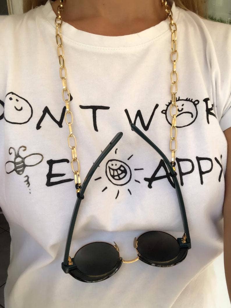 Glasses Chain - gold links