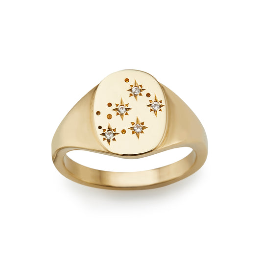 Astrology Signet Ring - Aquarius