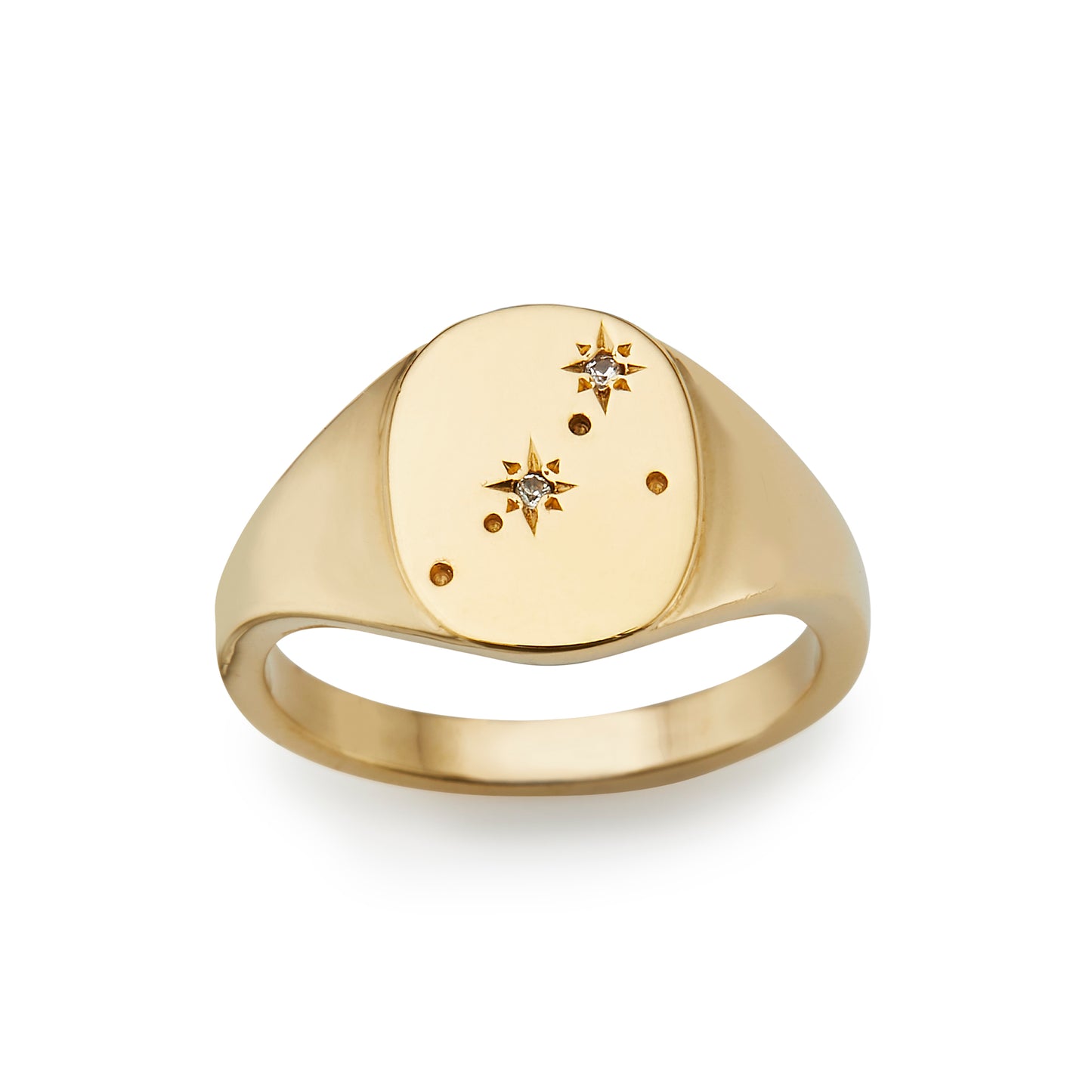 Astrology Signet Ring - Cancer