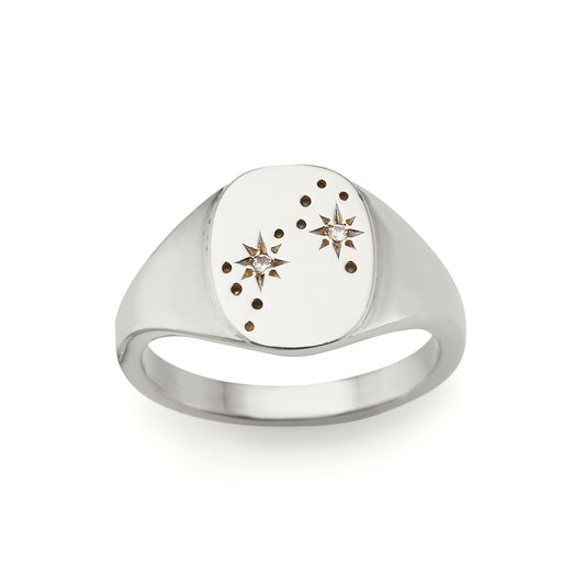 Astrology Signet Ring - Pisces