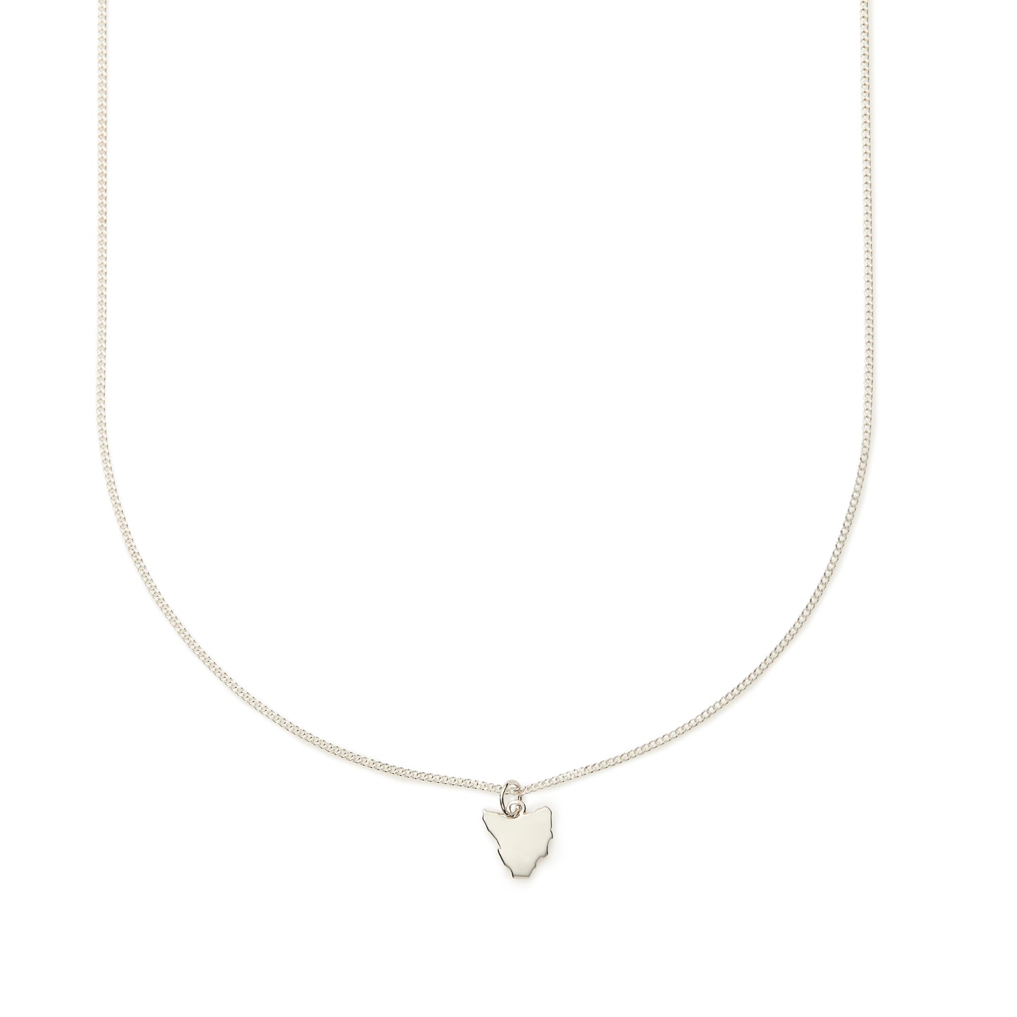 Tasmanian Map Necklace